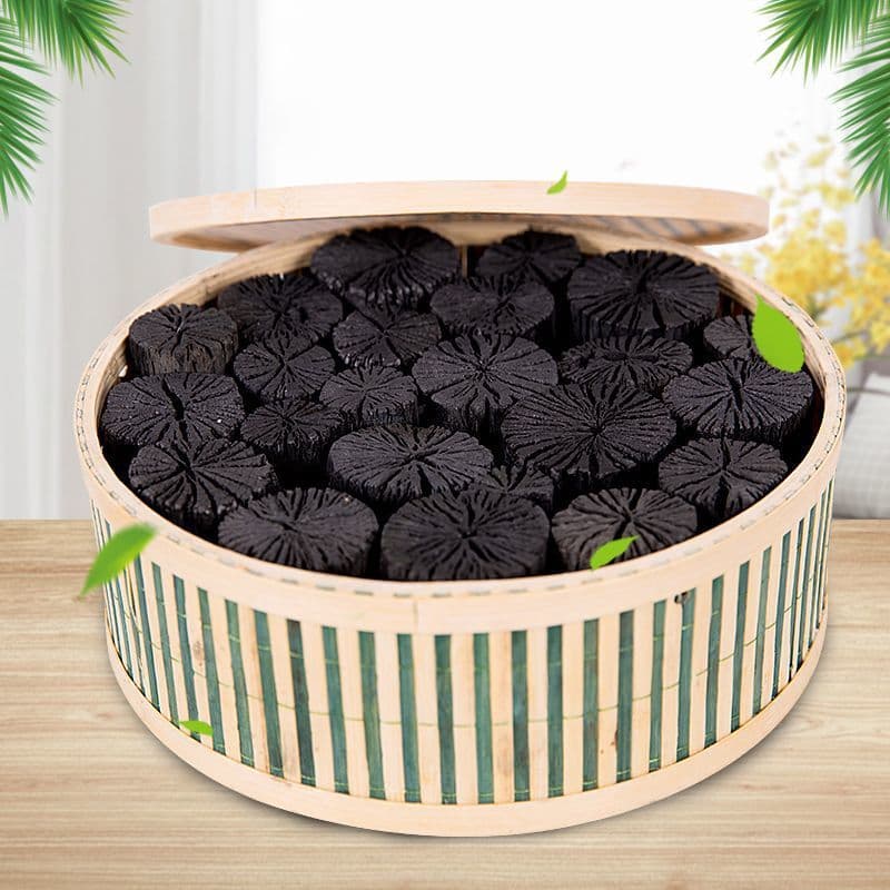 Original wood activated charcoal for formaldehyde removal, wood charcoal absorbing odors, carbon packs for new home renovation, moisture and mold prevention, home-use bamboo charcoal.