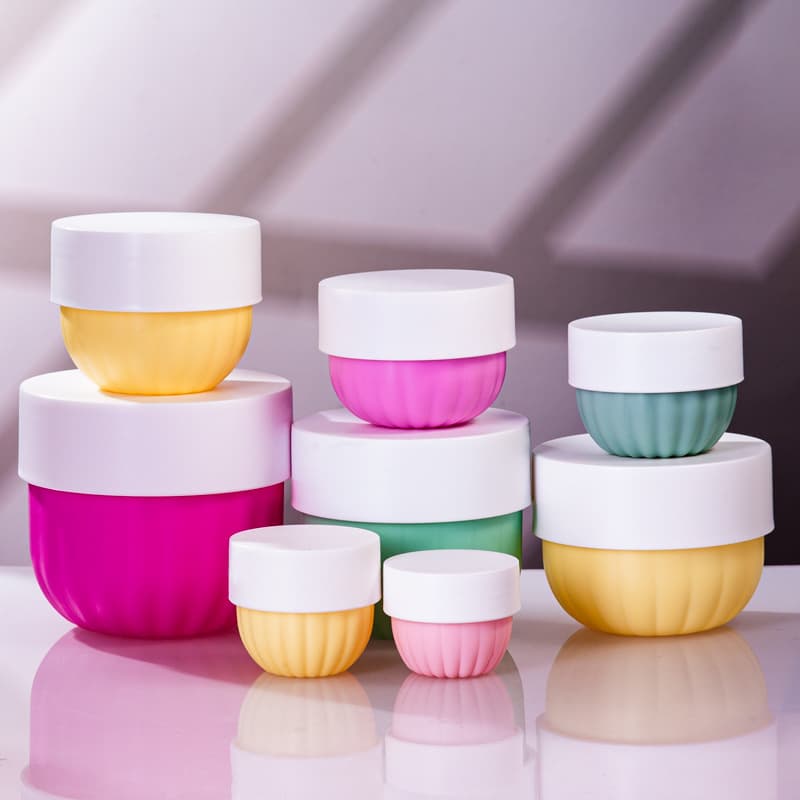 300ml plastic wide mouth shampoo and wax bottle 500ml round bottom body scrub PP pumpkin hair mask jar