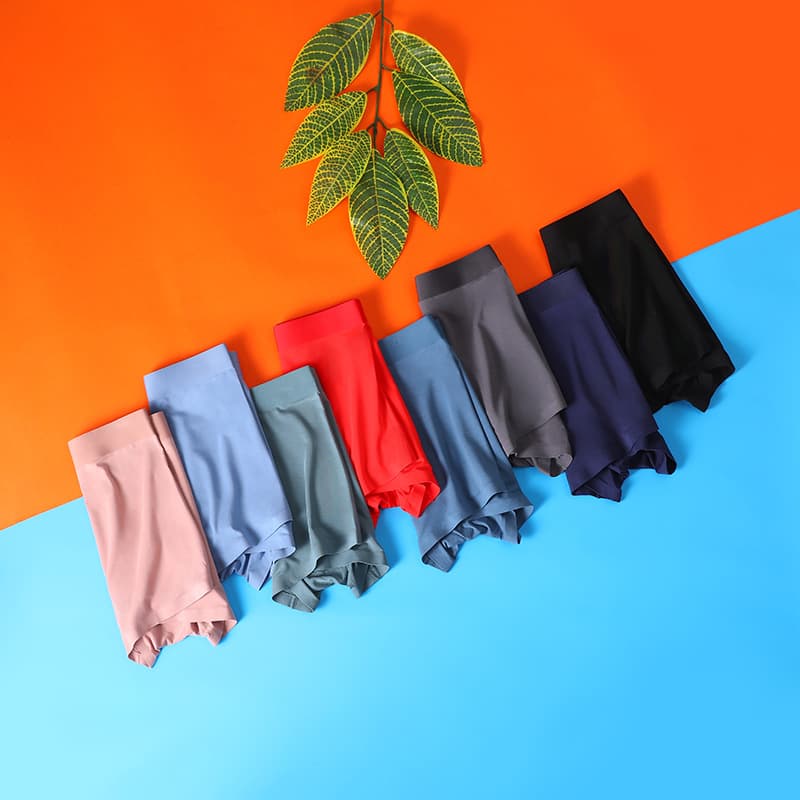 Men's Panties Modal Cotton Comfortable Breathable Solid Color Men's Boxer Briefs, Simple Youth Mid-Waist Boxers Large Size