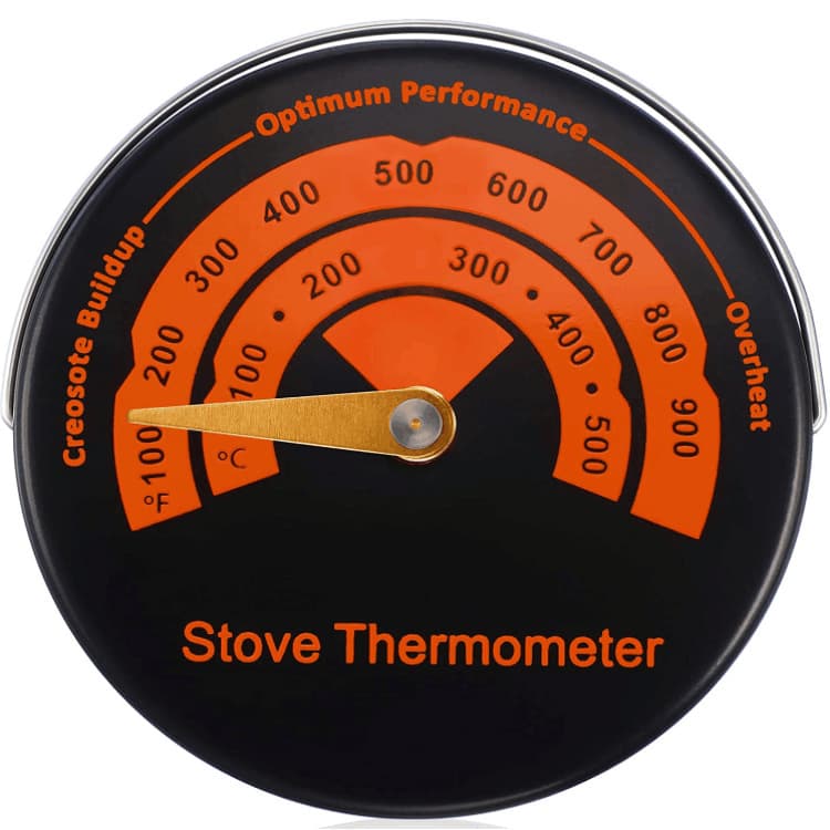 Factory supply fireplace fan thermometers for winter, multiple styles of high-temperature resistant fireplace fan thermometers.