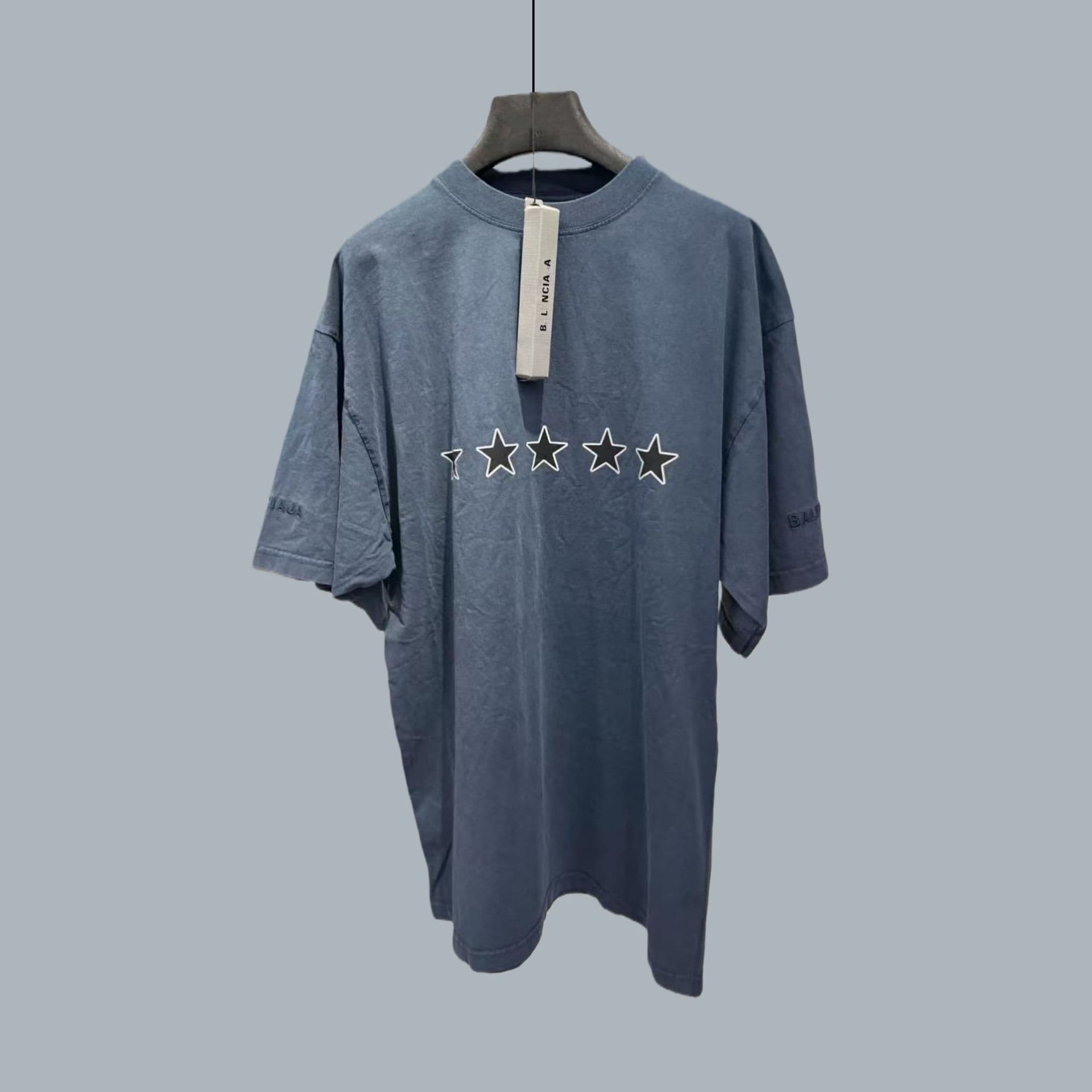 In Stock, Fast Shipping | Authentic High Version Paris B 26ss Collaboration with Marker Pen, Men's and Women's Embossed T-Shirt