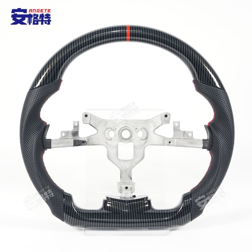 Carbon Fiber Pattern Steering Wheel Upgrade for 2007-2013 Chevrolet Corvette C6, Replaces Wood Trim