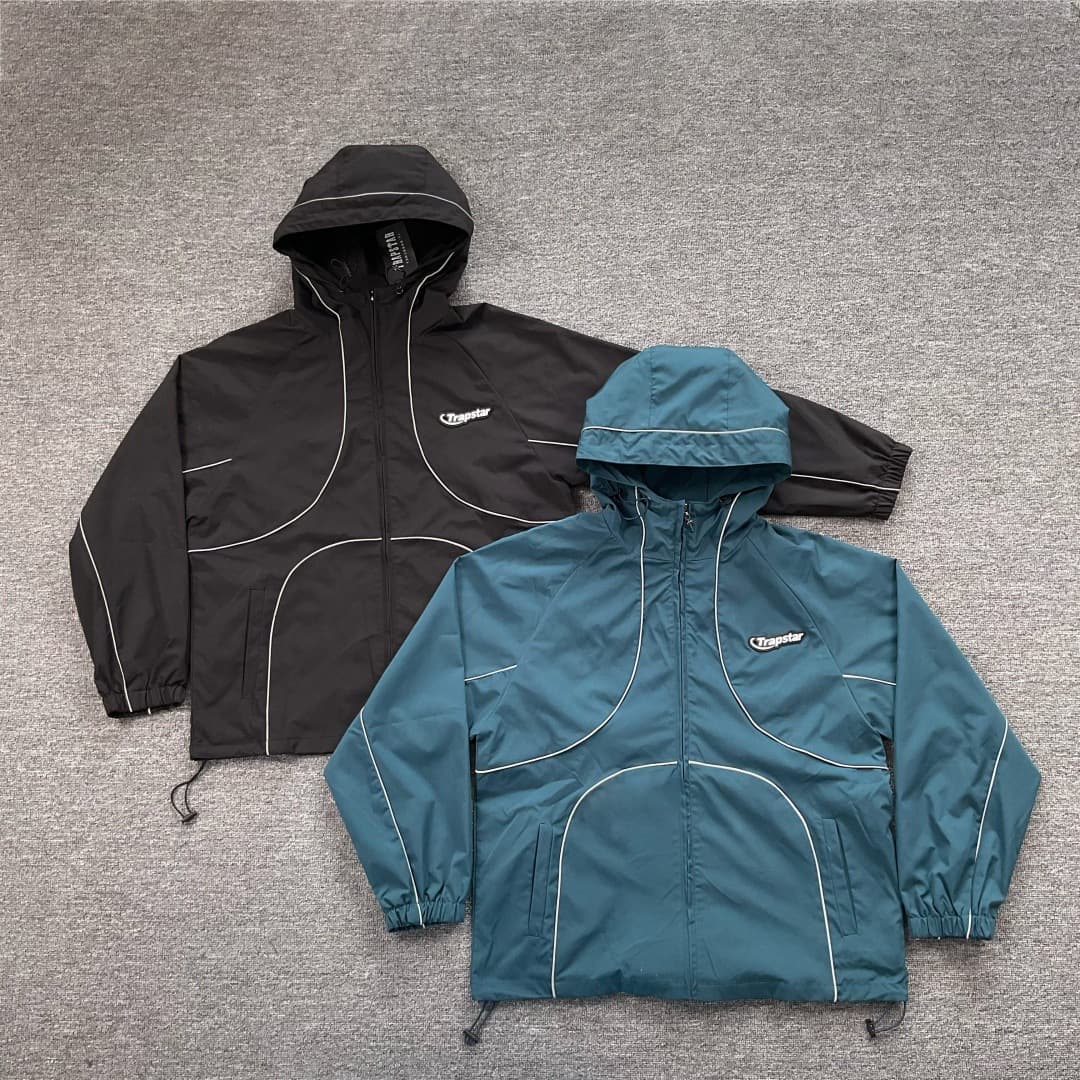 Cross-border trendy brand Cortei waterproof windbreaker reflective hooded sweatshirt Alcatraz casual loose sweatshirt jacket for men and women