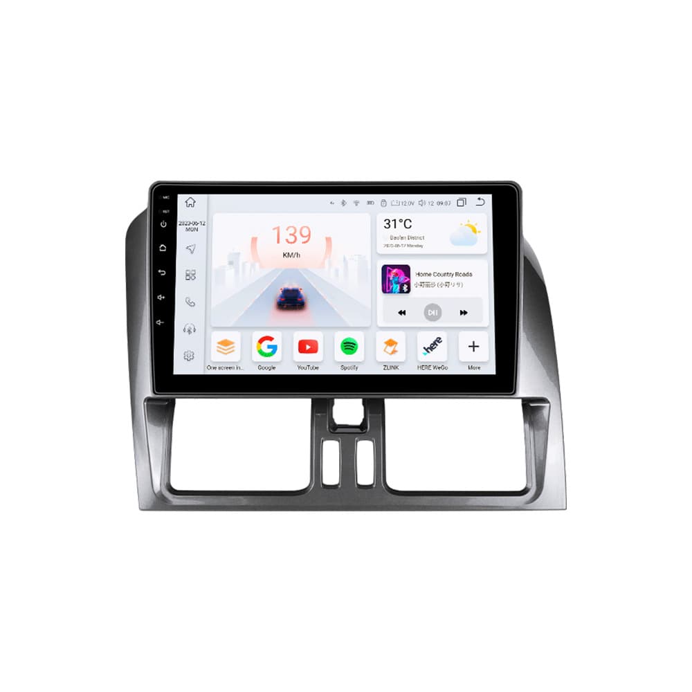 9-inch Android GPS Navigation for 08-13 Volvo XC60 with Reverse Camera Car MP5 Player