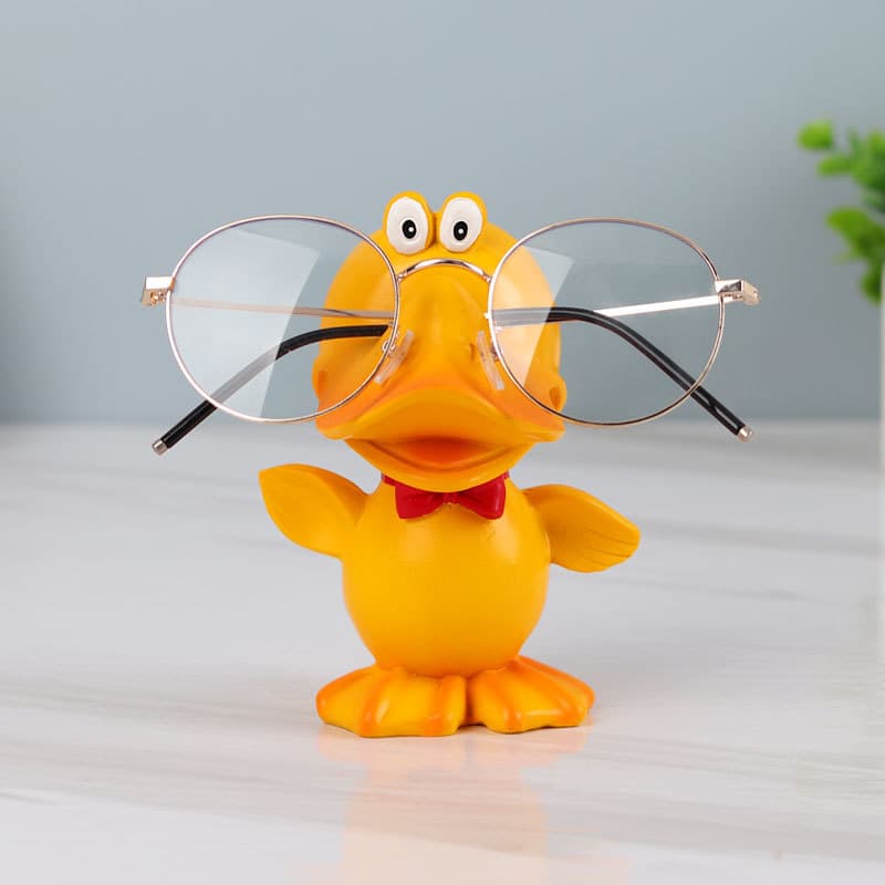 Creative Animal Eyeglass Stand Cute Duck Glasses Holder Display Prop for Optical Shop