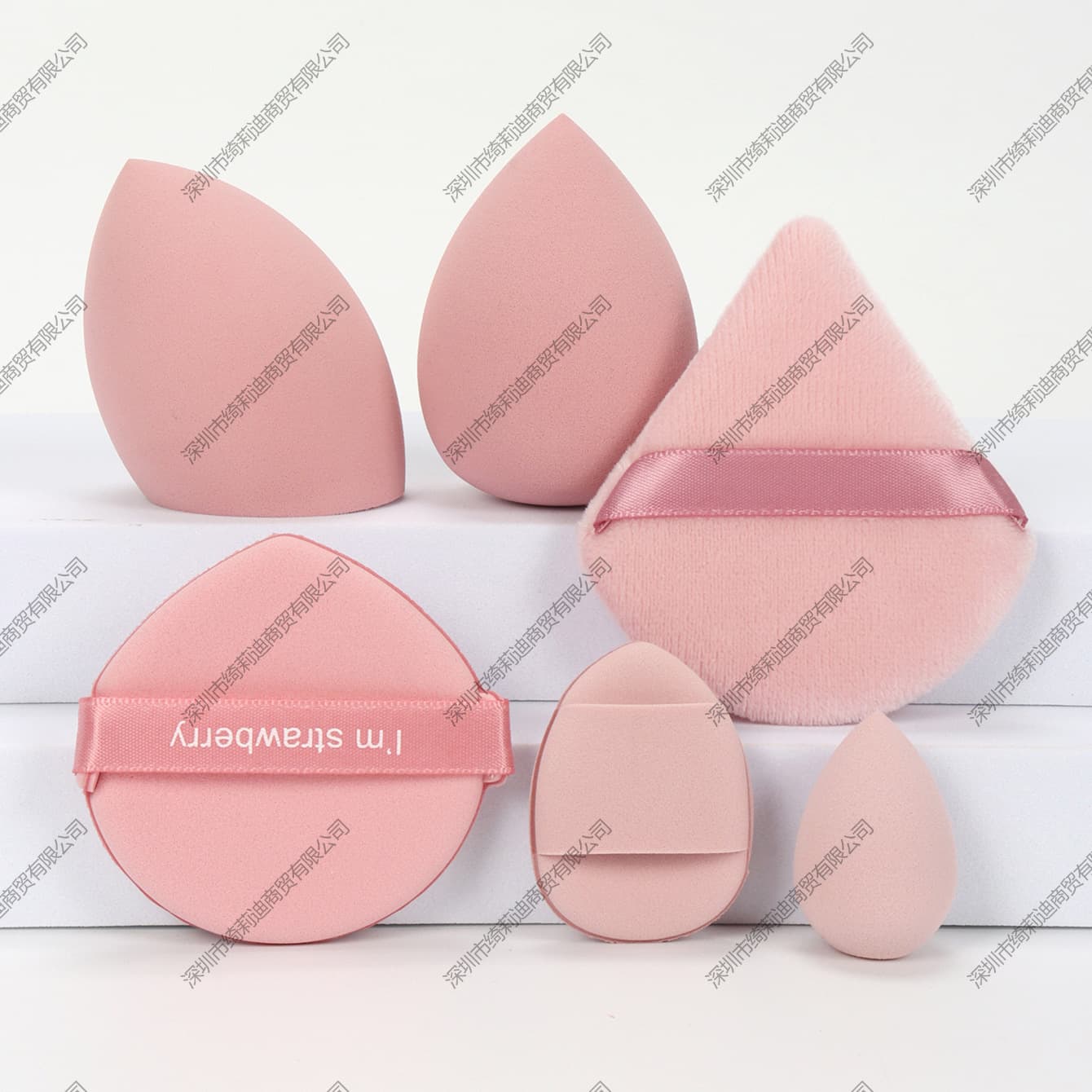 6pcs Makeup Sponge Set - Triangular Blender, Cushion Puff, Finger Puff, Mini Beauty Blender Kit