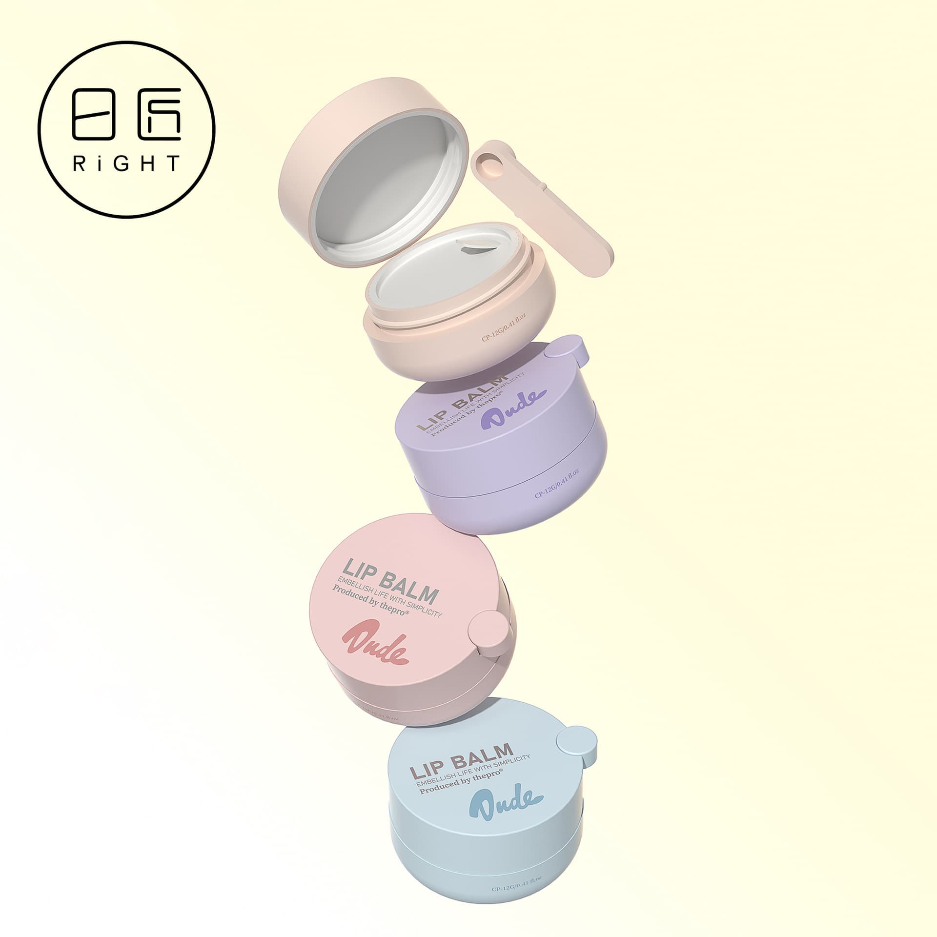 Rijiang PETG Cream Bottle 30g Night Cream Bottle 100g Lady Sleeping Mask Bottle 50g Eye Cream Bottle Face Cream Bottle with Spoon