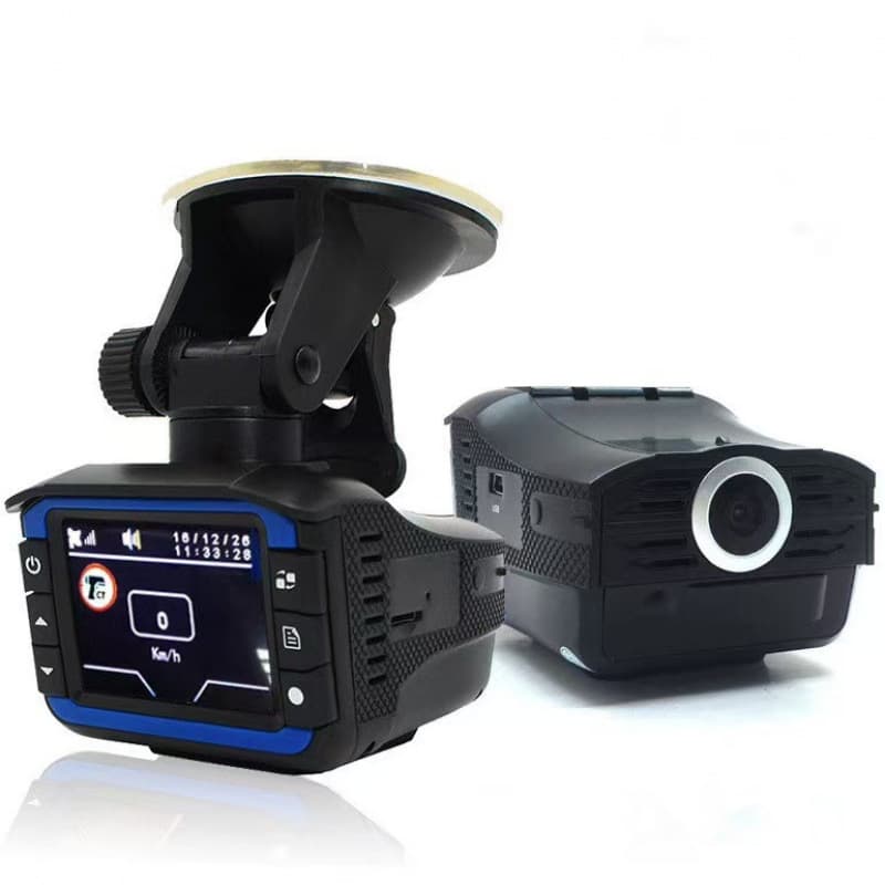 Cross-border factory direct sales two-in-one driving recorder electronic dog car radar speedometer English and Russian bilingual