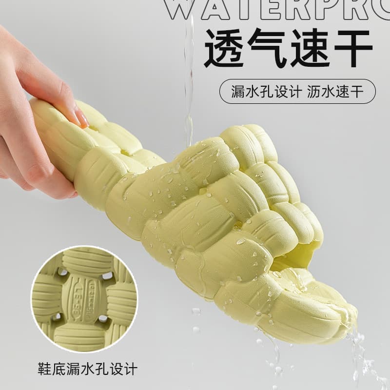 Bathroom Slippers for Women, Non-Slip Indoor Home Shoes, Couple Soft Sole Quick-Dry Slippers