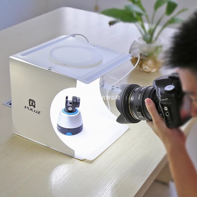 23cm Mini Photography Studio, Small Shooting Table Light Box, Softbox, Fill Light, Jewelry Product White Background Photo Box