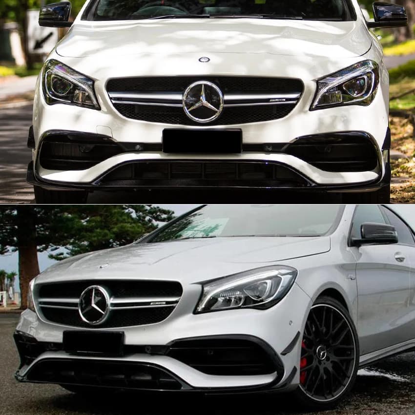 Suitable for Mercedes-Benz Cla Class C117 Cla200 220 2016-2019 Front Bumper Surround Front Lip Air Knife Modification
