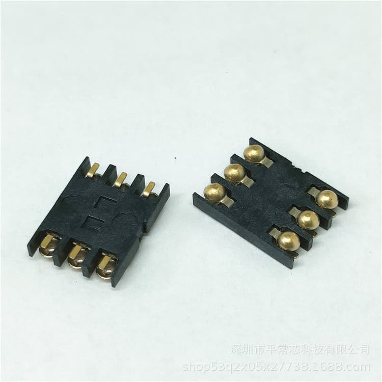 Simple MICRO SIM Card Holder 6P Single Card without Detection H=1.5/2.0MM MICRO SD Card Socket