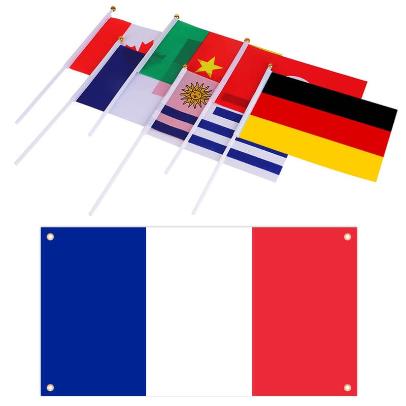 Cross-border US-Canada-Mexico World Cup hand-waving flags 2026 team flags 48 countries flags string flags cheering decoration