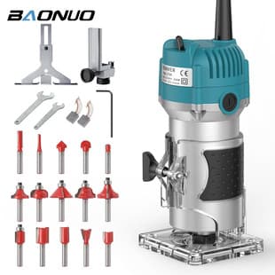 Trimmer Direct-Sale Electric Woodworking Tool for Carving, Drilling, Slotting, Chamfering, and Beveling, Electric Wood Router Trimmer