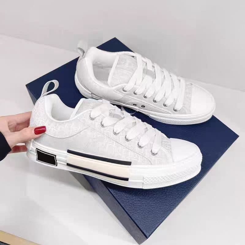 D Brand Men's Winter New White Shoes Women's Trendy Canvas Shoes Breathable Casual Skate Shoes Unisex Puffy Shoes