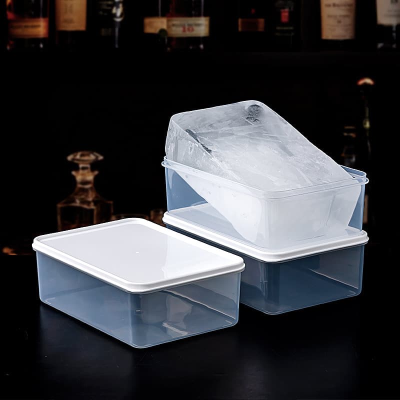 Large Ice Cube Mold Box Ice Box Utensils Bar Large Covered Frozen Ice Box Hard Ice Box Extra Large Ice Tray Mold