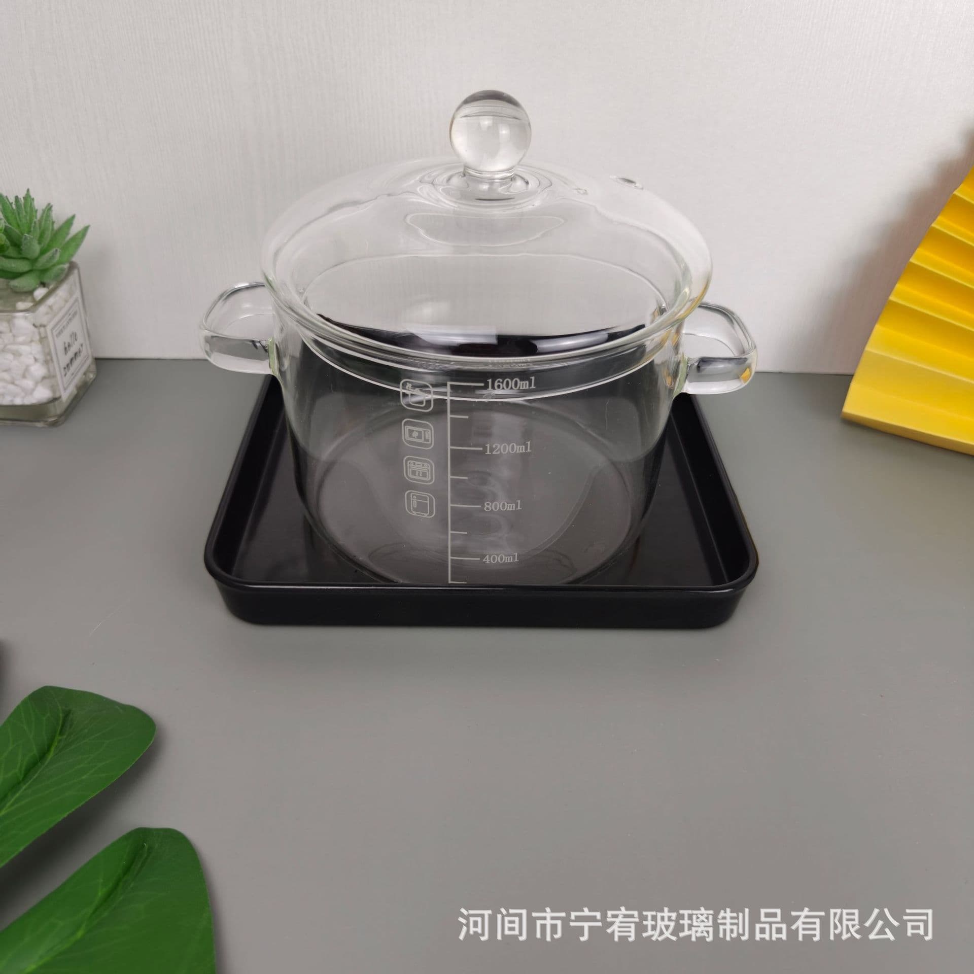 Borosilicate Glass Stew Pot Soup Pot for Home Instant Noodle Pot Gas Open Flame High Temperature Resistant Small Clay Pot Mini Soup Pot Bowl