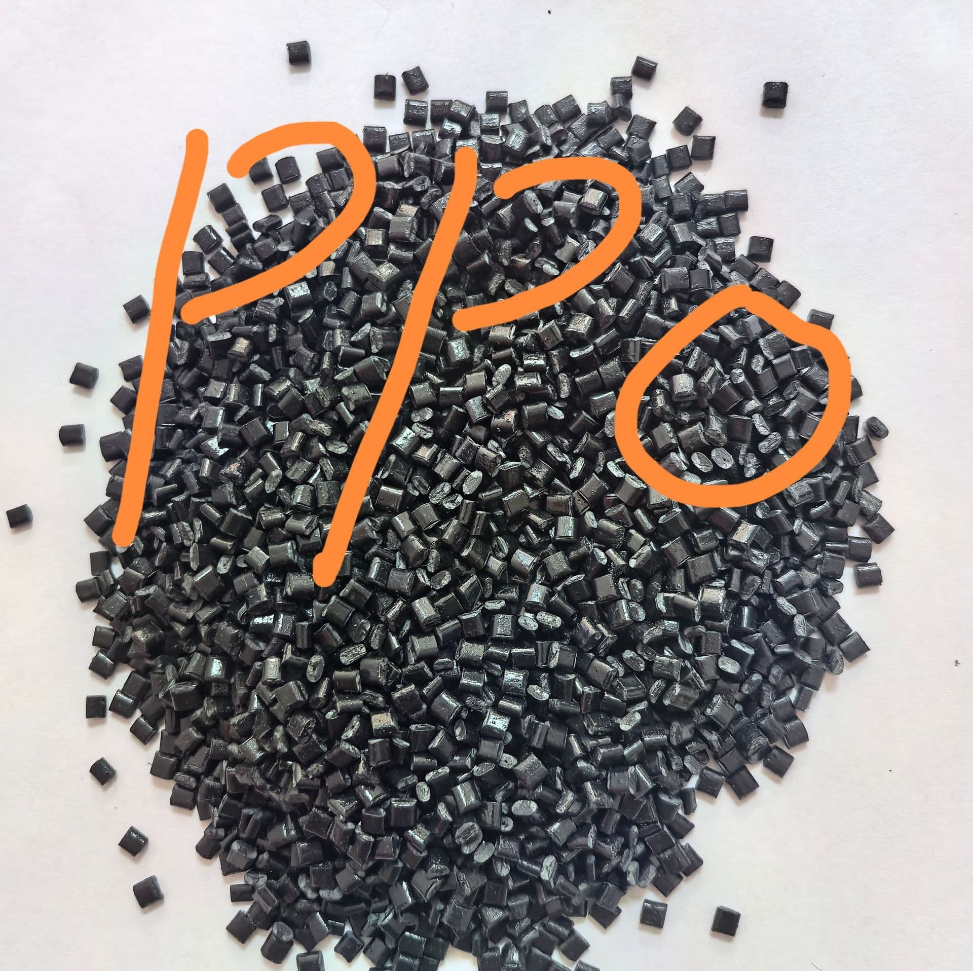 PPO Black Flame Retardant High-Temperature and Hydrolysis Resistant Reinforced 30 High Gloss Eco-Friendly Recyclable Plastic Pellets, In Stock with Discounts