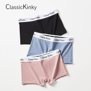 Women's Cotton Breathable Boyshorts Mid-Waist Anti-Exposure Lifting Four-Corner Girl's Base Layer Sports Shorts