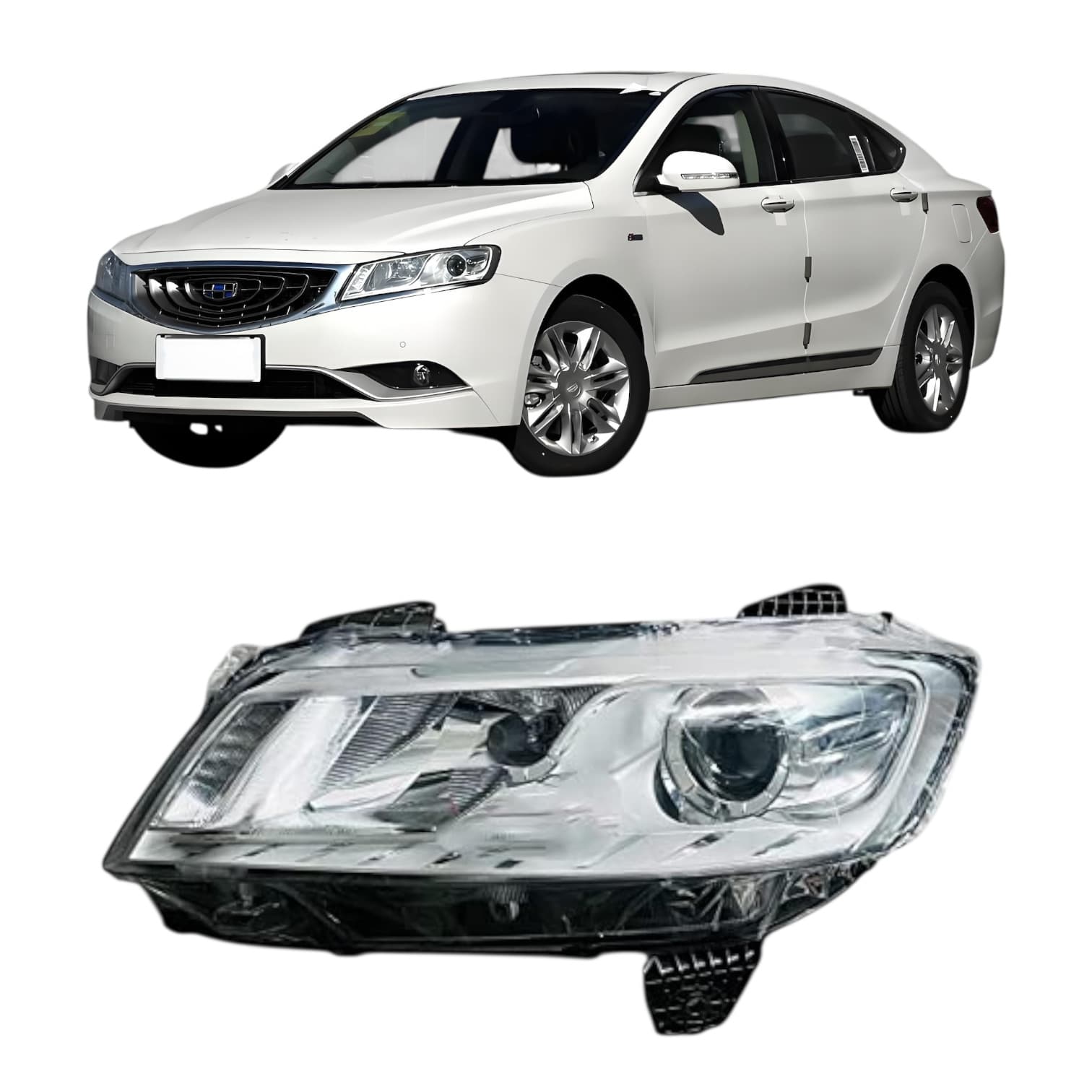 Compatible with 2015 Geely Borui Emgrand GT Headlight Front Light 7051002500 7051002400