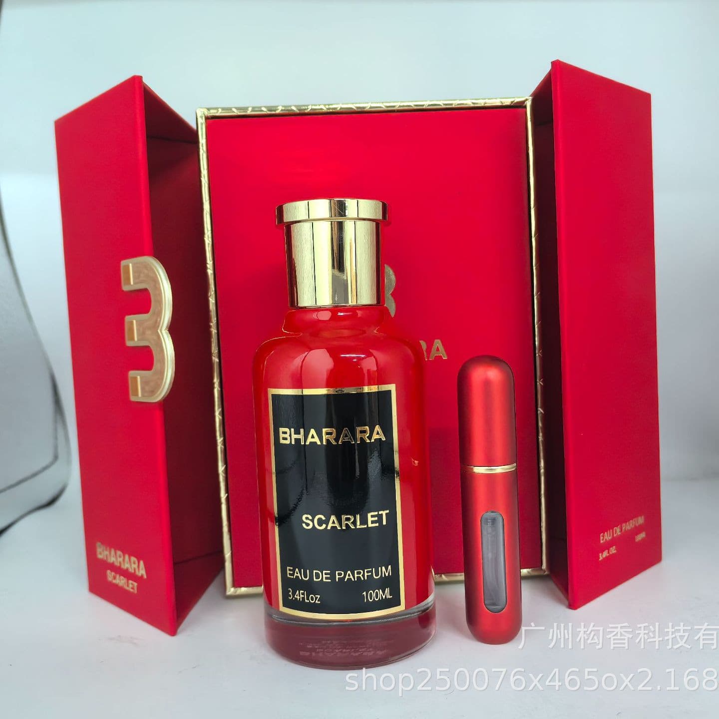 Cross-border hot style Bharara Scarlet 100ml Middle East Dubai Arabian unisex perfume long-lasting spray