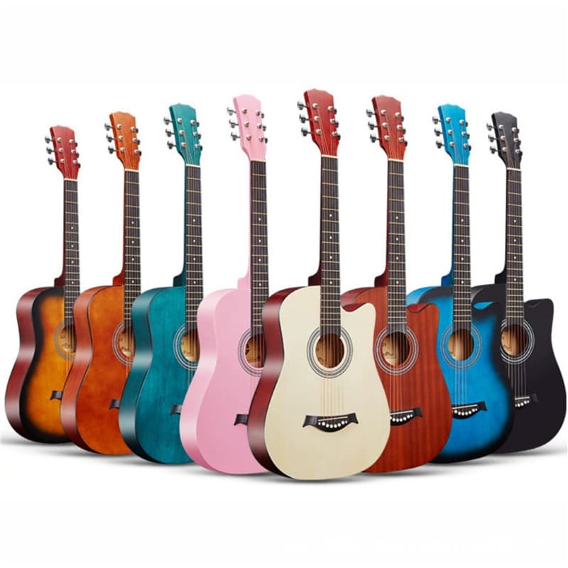 Practice 41 Folk Acoustic Guitar for Women Students Wood Beginner 38 inch Entry Level Instrument