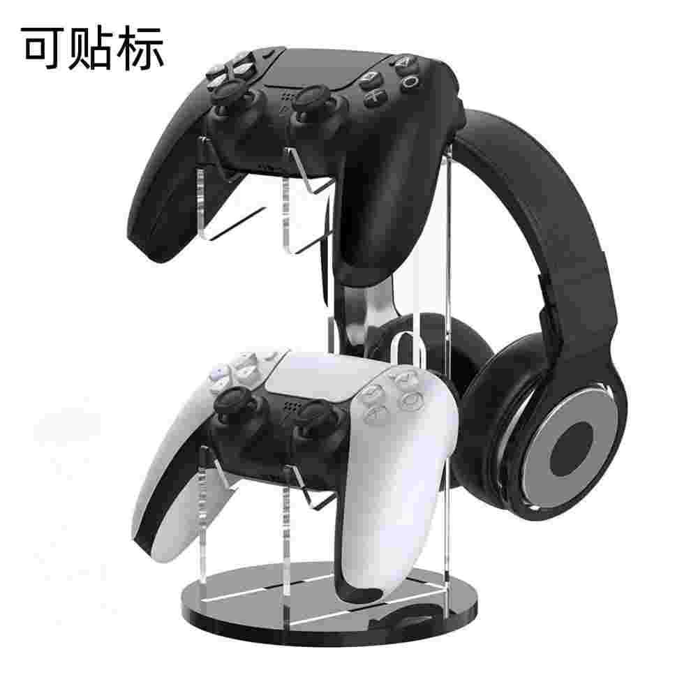 Acrylic Gaming Controller Headset Display Stand For PS4 PS5 Lightweight Transparent Controller Holder