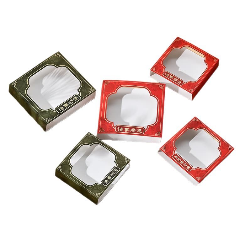 Jewelry Box Factory Direct Wholesale Earrings Rings Press-On Nails PE Film Floating Box Sleeve Storage Box
