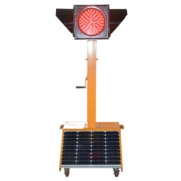 Solar Powered Mobile Traffic Light Temporary Intersection Emergency Traffic Light Solar Powered Mobile Cart