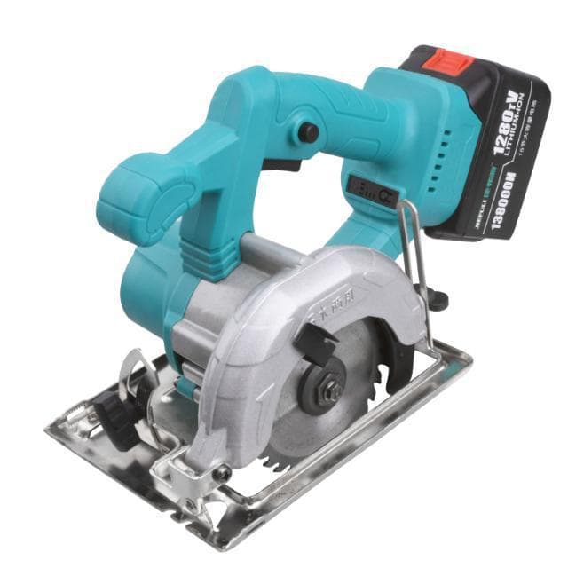 Brushless Electric Circular Saw Cutting Machine, Cordless Handheld Saw for Stone and Wood with Rechargeable Lithium Battery
