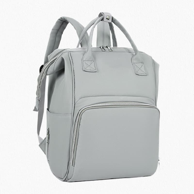 New Mom Bag Solid Color Large Capacity Storage Backpack Multifunctional Outdoor Baby Bag