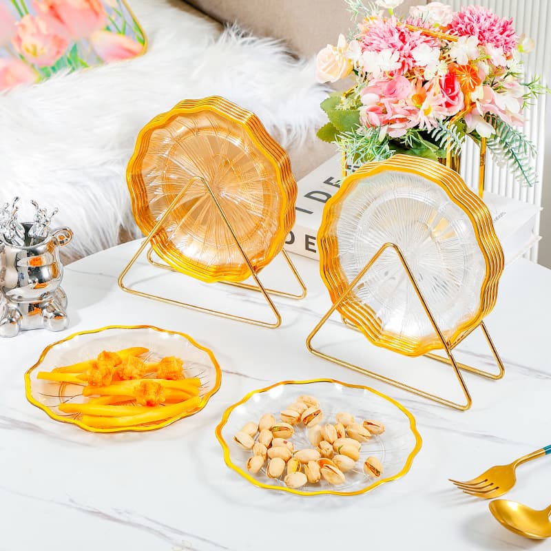 Luxury Bone Plate for Home Use, Plastic Tableware for Serving Dishes, Elegant Bone Plate, Small Dish, Trash Plate