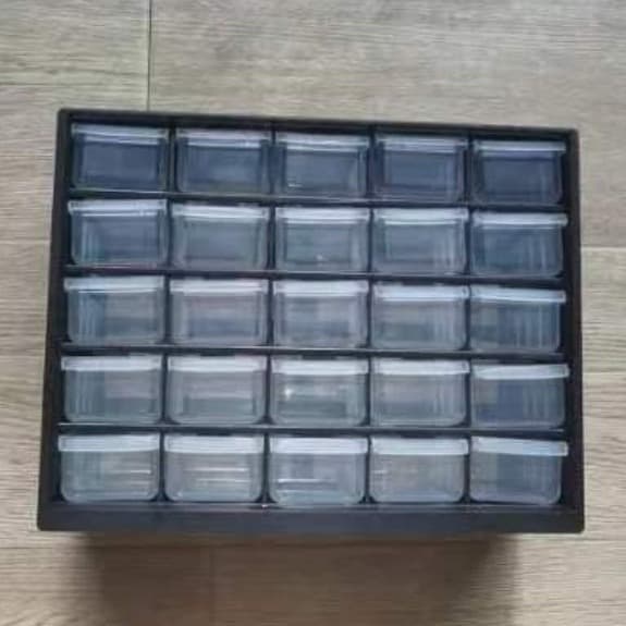 25 compartment storage box parts box tool box