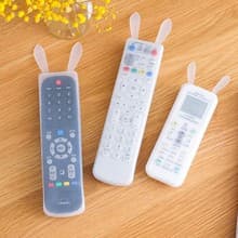 Cute bunny remote control cover for home air conditioners and TVs, dustproof cover, glow-in-the-dark remote control cover, waterproof cover