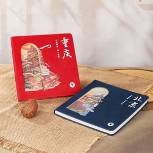 3D Hollow Notebook Custom, Cultural and Creative Stamp Collection Notebook, High-Quality Paper Carving Notebook, Custom Logo