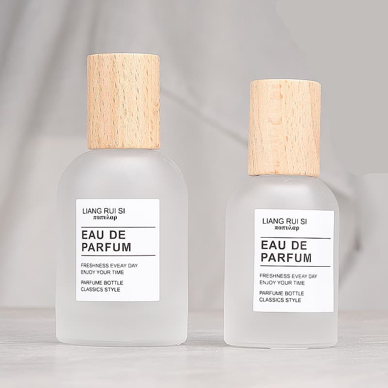 F086B spot perfume bottle 30ml frosted laboratory 50ML glass spray bottle empty bottle walnut