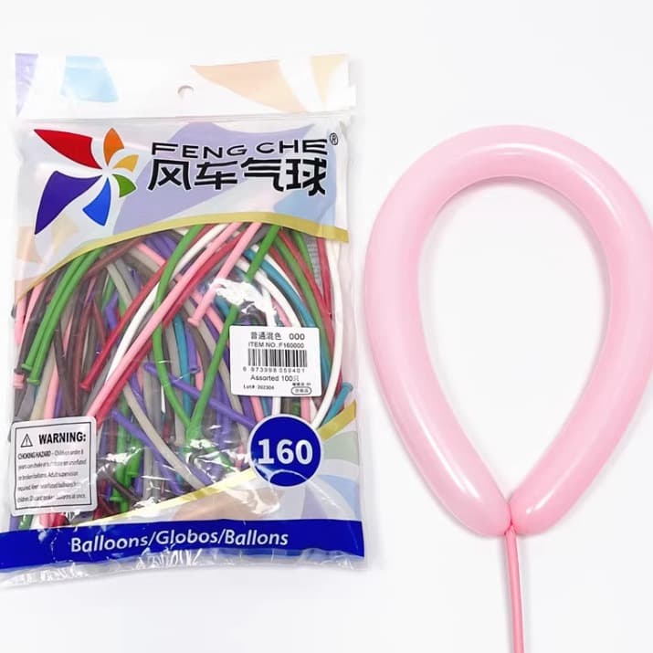 Thickened windmill 160 long balloon magic balloon braided shape street doll handmade wave production set