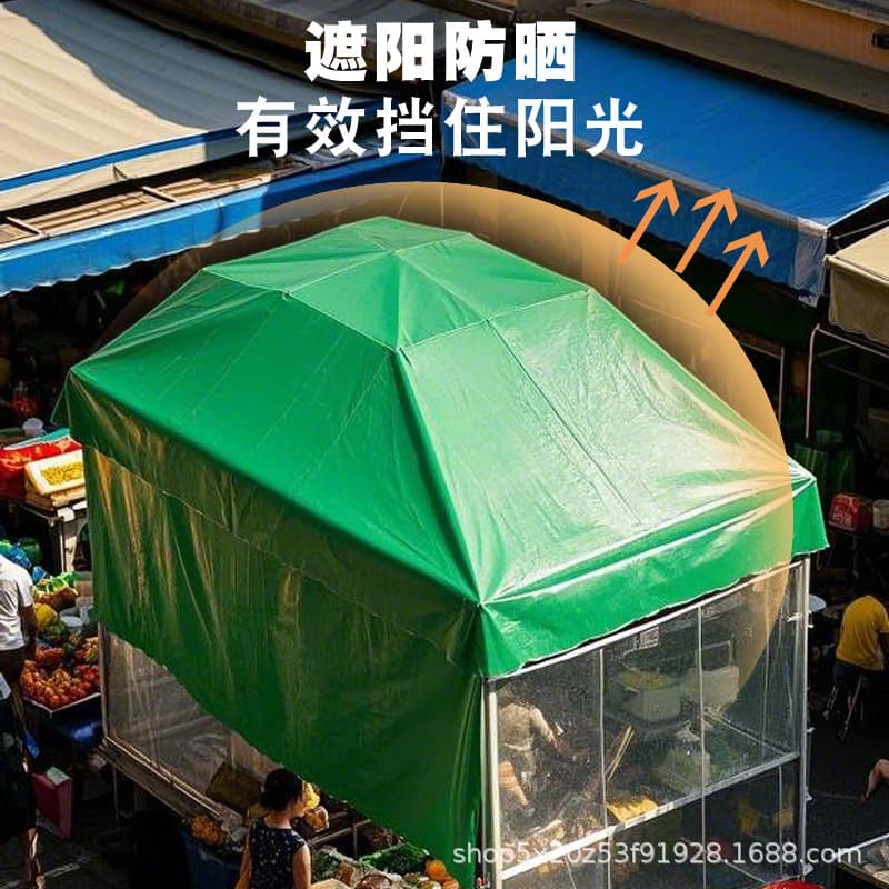 Rain Cover Waterproof Fabric Truck Tarpaulin Thickened Sunscreen Canvas Tarpaulin, Outdoor Sunscreen Rainproof Shade Cloth, Ultra-Light Oil Cloth