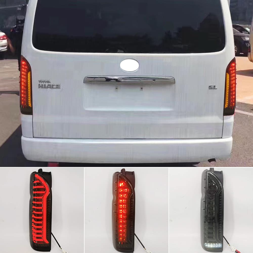 Compatible with Toyota Hiace 2005-2018 Tail Light Assembly HIACE Sequential Turn Signal Brake Light Reverse Light