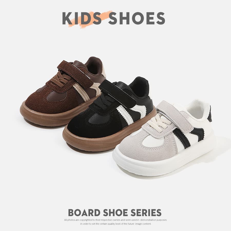 Kids Skate Shoes Boys 2026 New Girls Shoes Boys Shoes Soft Sole Casual Shoes Little Kids Spring Autumn White Shoes