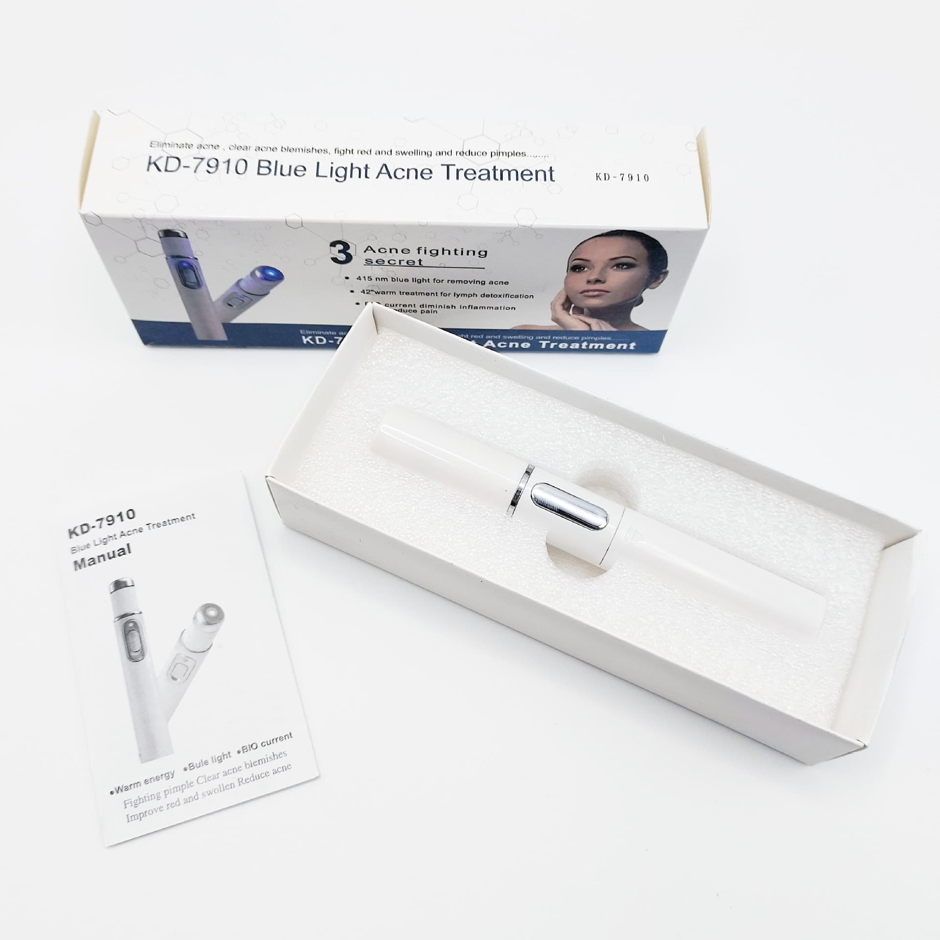 Blue Light Acne Removal KD-7910 Eye Massager for Dark Circles & Puffiness – Eye Care Beauty Tool