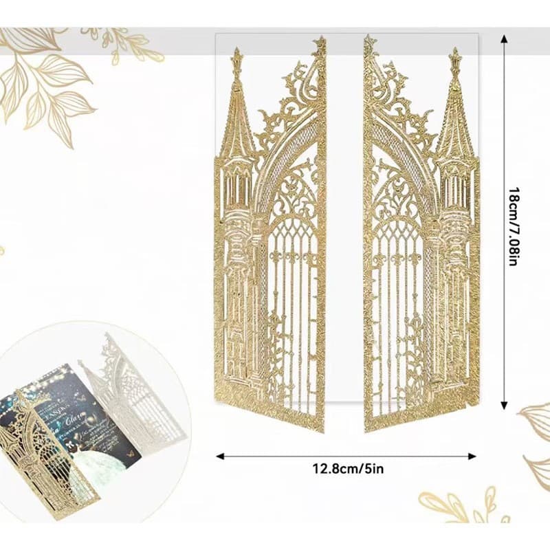 3D hollowed-out greeting card, retro foldable, suitable for birthdays, weddings, couples, romantic cross-border wholesale gifts