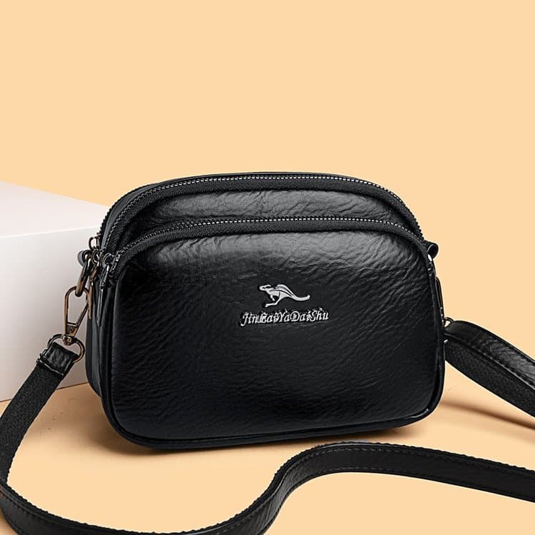Multi-Layer Women's Crossbody Bag 2026 New Fashion Simple Shoulder Bag Women Crossbody Small Round Bag Cross-Border Foreign Trade