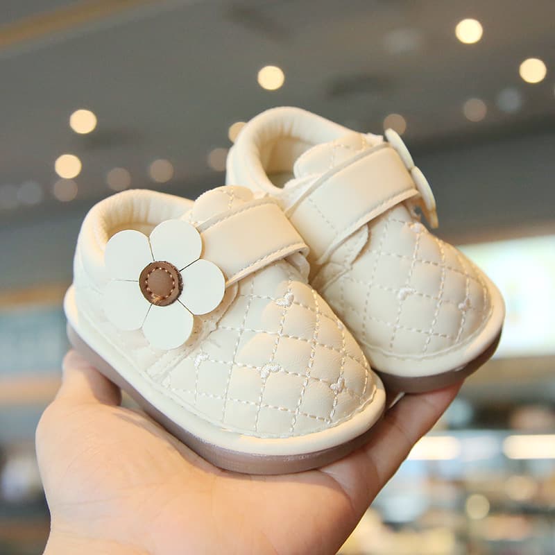 Spring Summer Baby 100 Days Shoes 0-1 Year Old 3-6 Months Girl Princess Baby Soft Rubber Sole Walking Shoes
