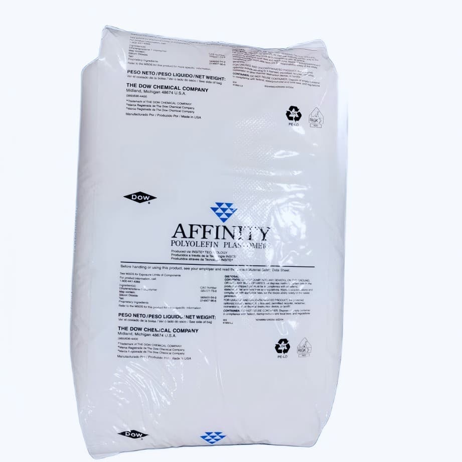 Dow AFFINITY series POP elastomer GA1900 Food grade, low odor, high transparency hot melt adhesive applications