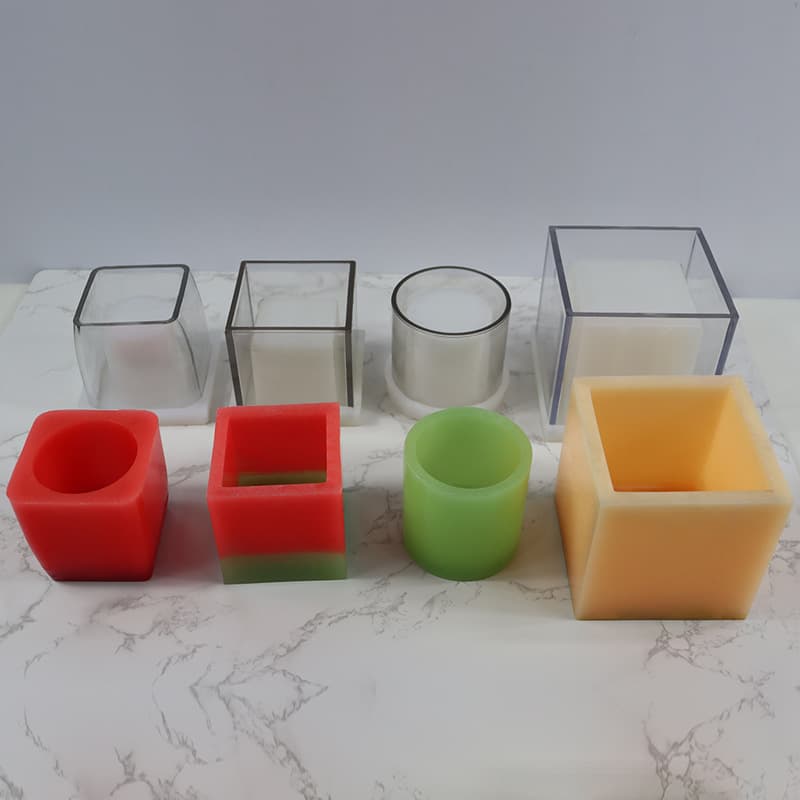 Xiongwei Internal Combustion Cup Candle Mold Decorative Cylindrical Hollow Square Hollow Cylinder Hollow PC Windproof Candle