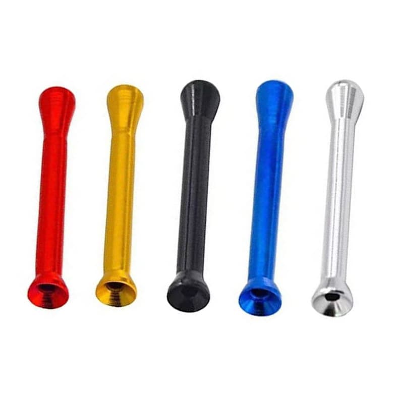 Cross-border aluminum alloy toilet smoking pipe mini metal snuff pipe new snuff bottle pipe snuff