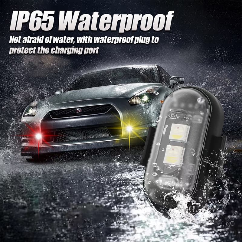 Wireless Remote Control Aircraft Light, Universal 7-Color Flashing Warning Light for Car and Motorcycle, Drone Navigation Light, Rechargeable