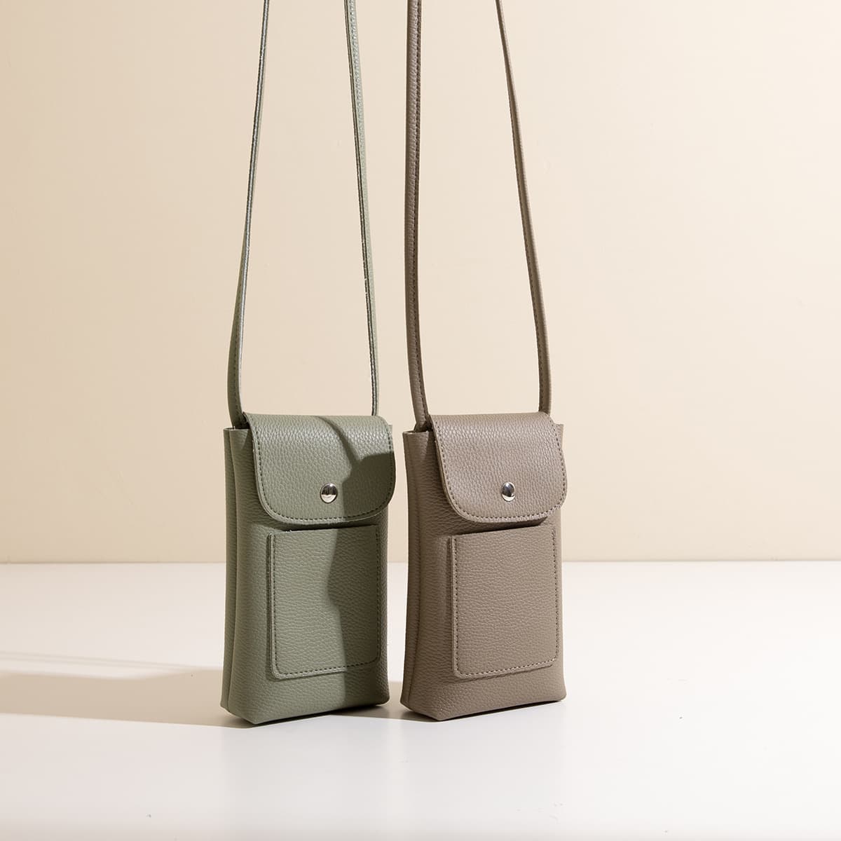 Cross-border Adjustable Strap High-end Feel Soft Leather Crossbody Phone Bag for Women 2024 New Shopping Walk Mini Small Bag