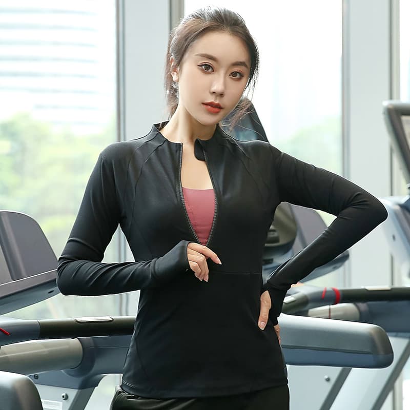 Plus Size Yoga Top for Women Fall Running Fitness Top 200 lbs Loose Workout Quick Dry Morning Run Jacket